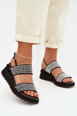 Suede Wedge Heel Sandals