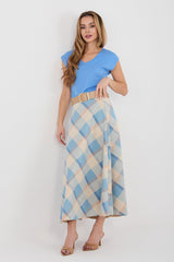 Flared Maxi Skirt