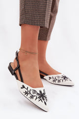 Pointed Toe Slingback Flats