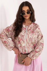 Floral Print Zipped Jacket