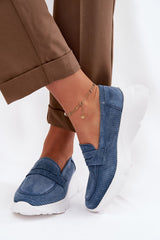Suede Leather Moccasins with Natural Leather Footbed