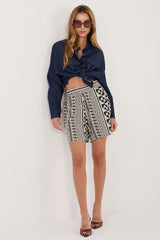 Breathable Viscose Shorts with Pockets