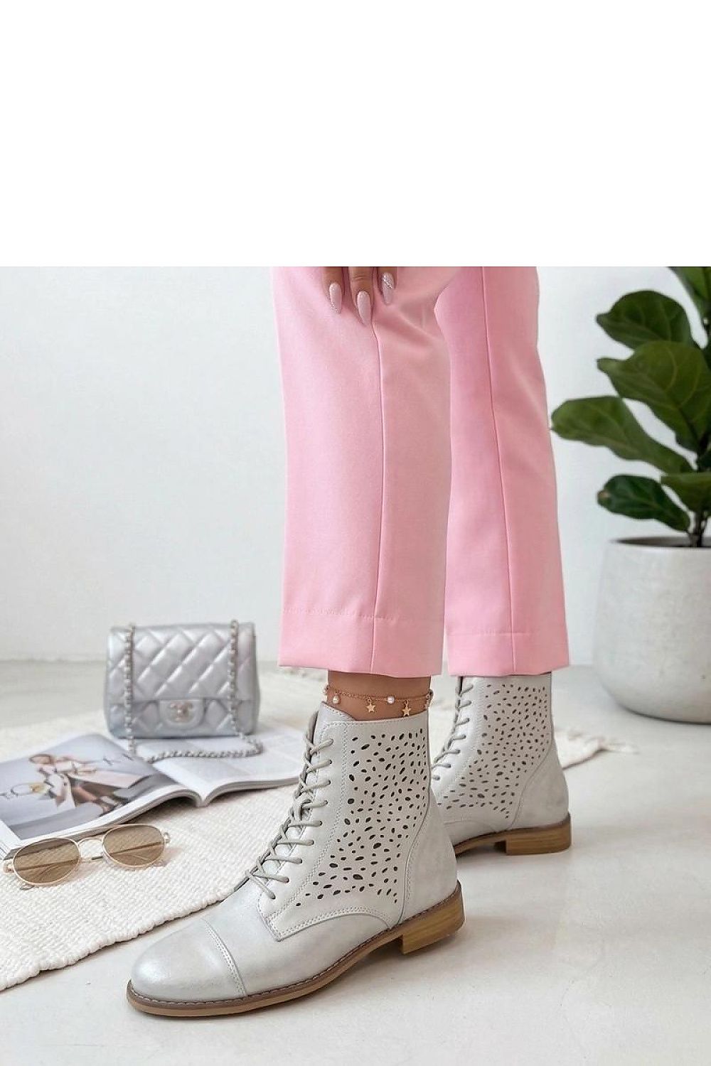  ~Botki ażurowe model 226589 Solea 