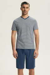 Men's Knee-Length Pajama Shorts Set