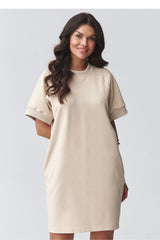 Oversized Pocketed Sweatshirt Dress