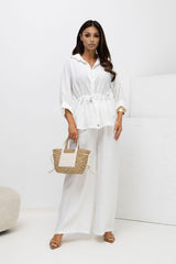 Women's Adjustable Waist Pant Set