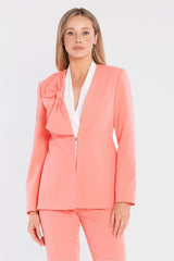 Tailored Stretch Blazer in Polyester Blend