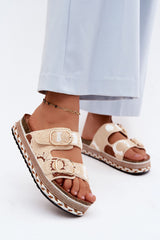 Elevated Comfort Strappy Sandal with Cushioned Footbed