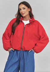 Lightweight Transitional Jacket with Lace Lining