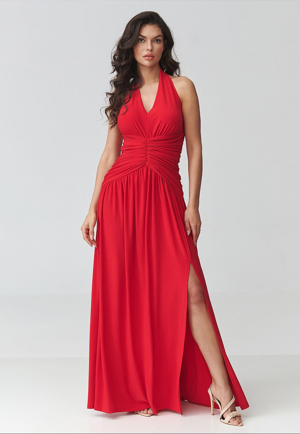  Long dress model 228321 Makadamia 