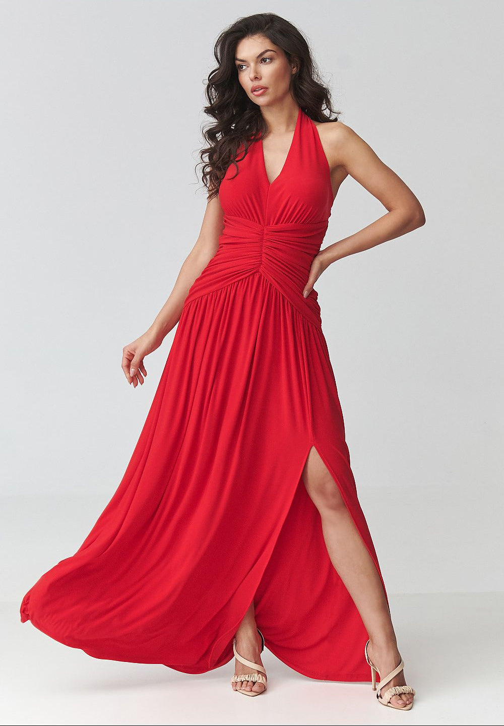  Long dress model 228321 Makadamia 