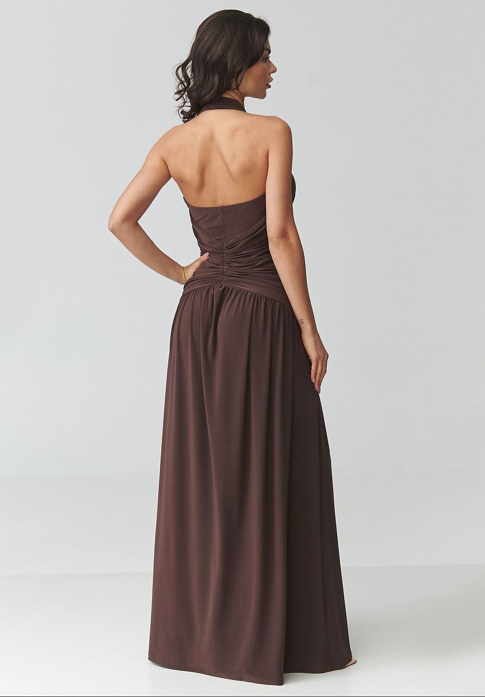  Long dress model 228322 Makadamia 