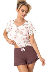 Women's Amaris Short Pajamas with Ruffled Shorts