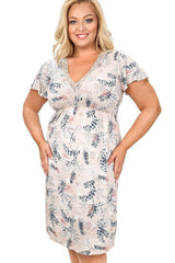 Plus Size Goya Floral Viscose Nightgown