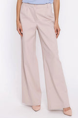 Women's Relaxed-Fit Wide-Leg Jeans with Pleated Front Detail