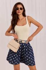 Wide Leg Polka Dotted Shorts