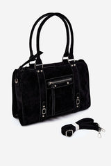 Spacious Everyday Handbag in Faux Suede