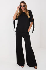 3/4 Tie Sleeves Blouse & Pants Set