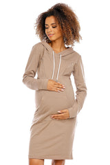 PeeKaBoo Hooded Dress with Vertical Zippers for Easy Feeding