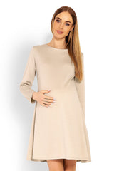 PeeKaBoo Long Sleeve Trapezoidal Cut Dress