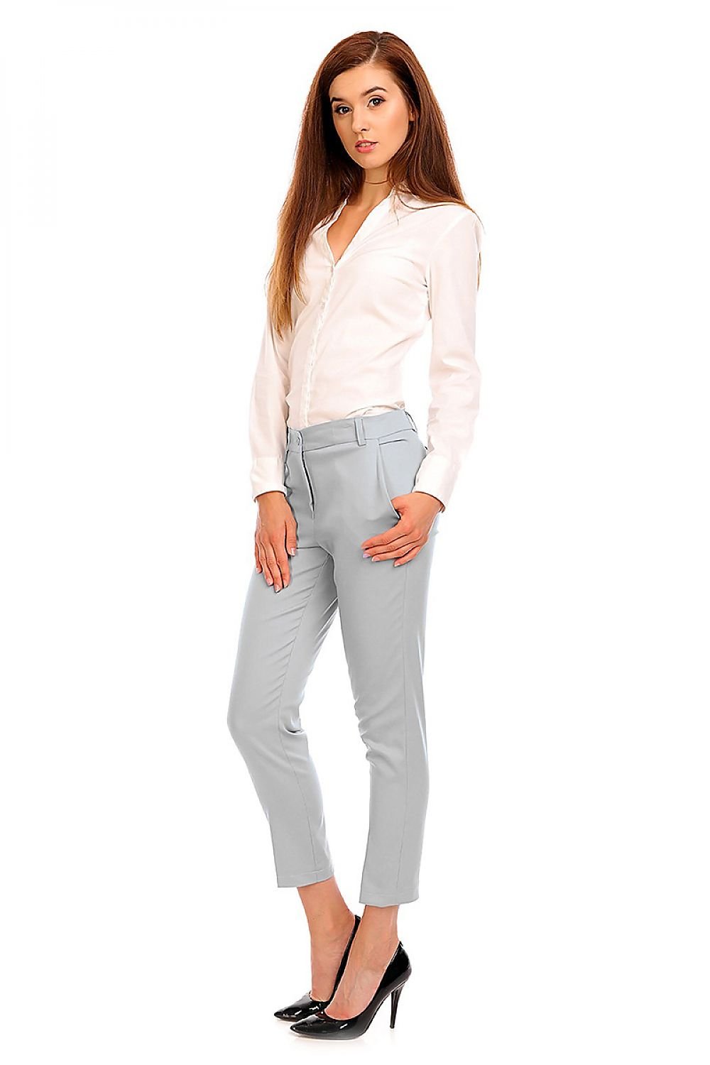 Button and Zip Fly Women's Trousers