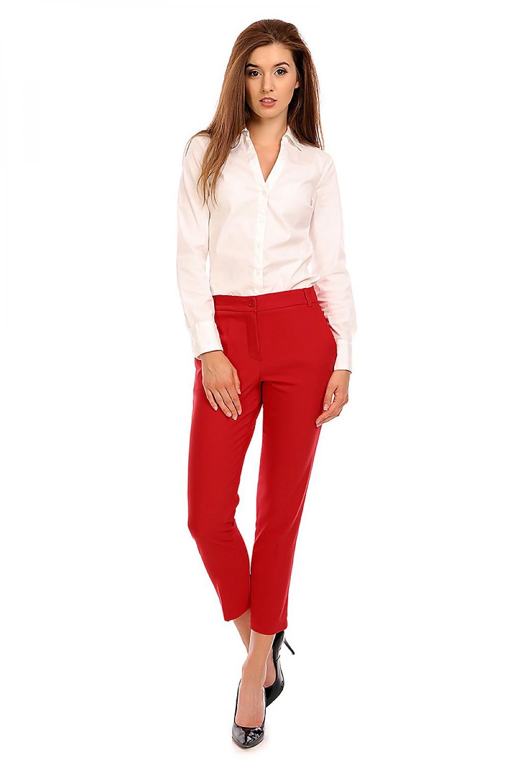 Button and Zip Fly Women's Trousers