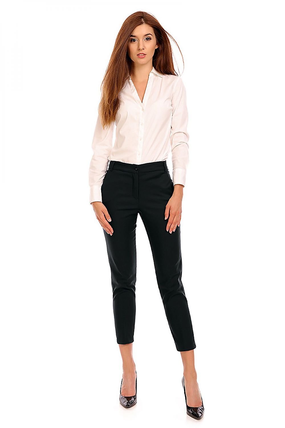 Button and Zip Fly Women's Trousers