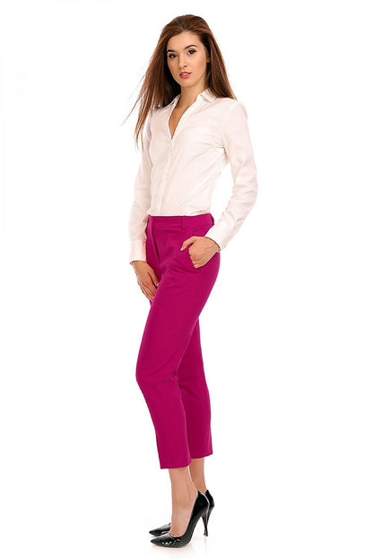 Button and Zip Fly Women's Trousers