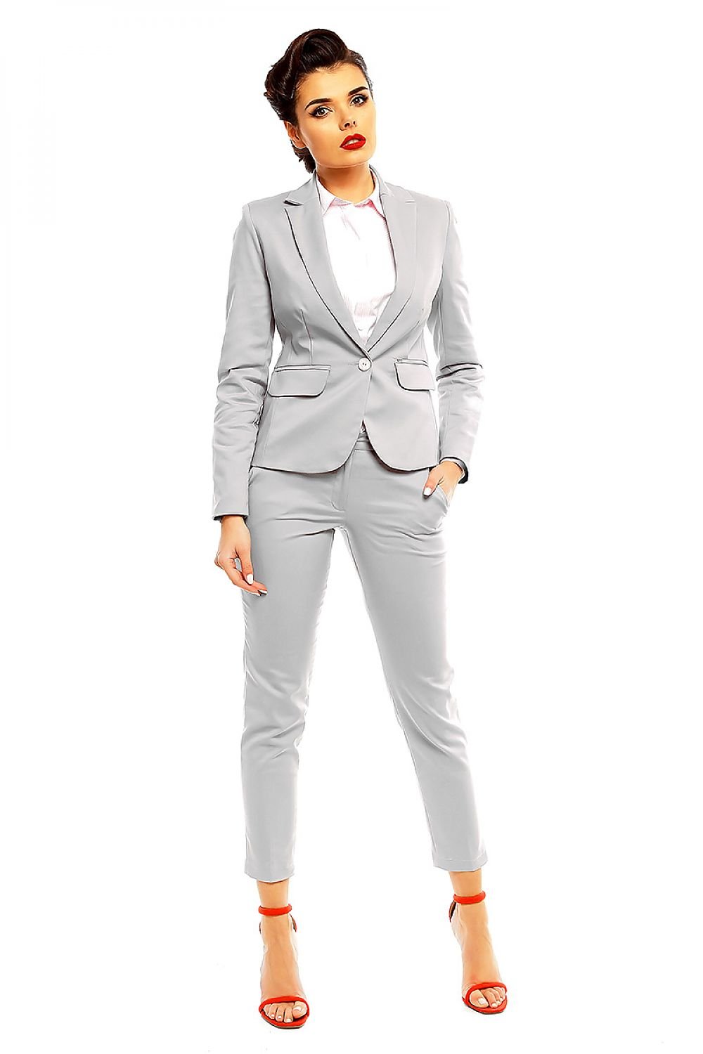 Deep Neckline Elegant Blazer