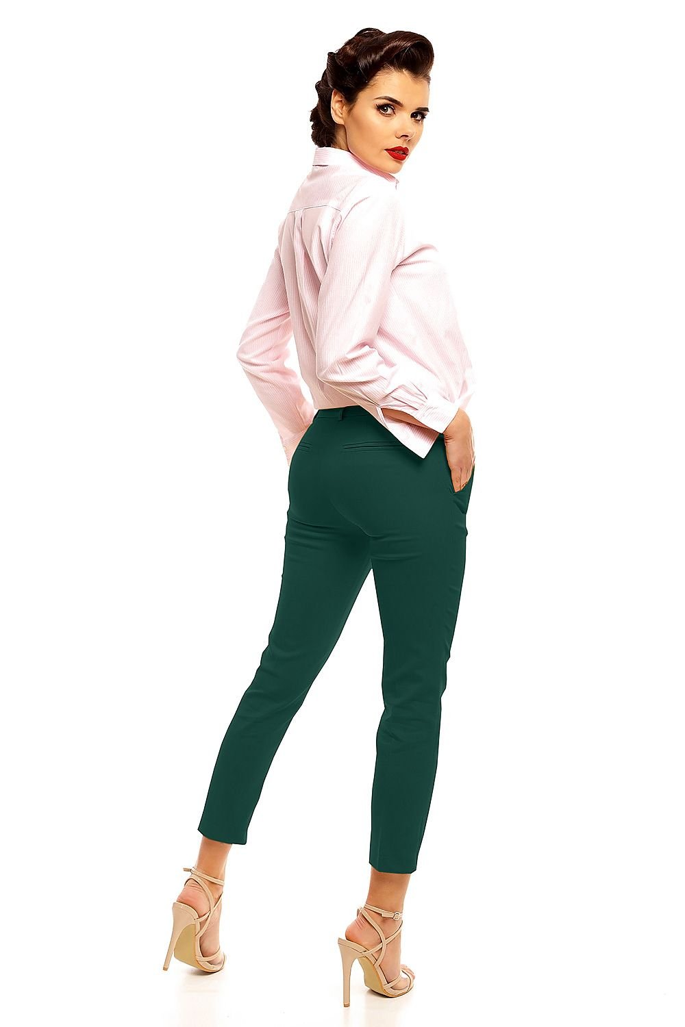 Button and Zip Fly Women's Trousers