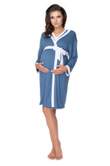 PeeKaBoo Maternity Nightgown and Robe Set