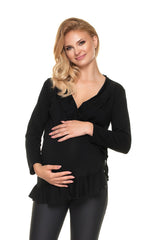 PeeKaBoo Blouse with Bottom Frill