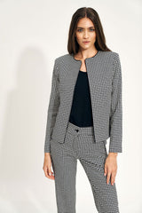 Peplum Jacket in Viscose Blend