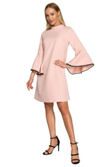 Ruffled A-Line Daydress with Ribbon Detail