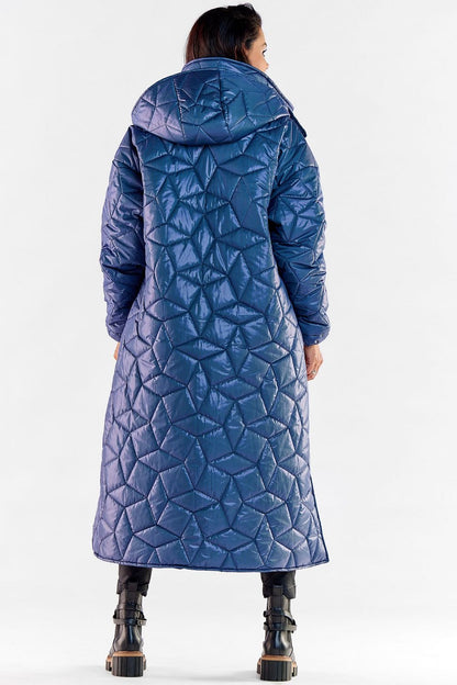 Hooded Long Quilt Coat