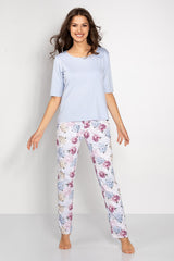 Half Sleeve Pajama Pants Set