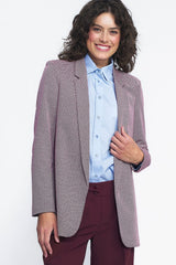Elegant Patterned Unlined Blazer