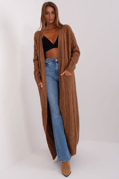 Open Front Full Length Cardigan