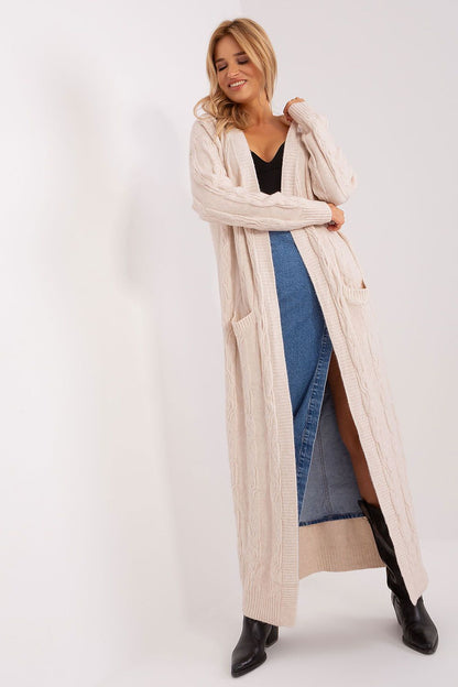Open Front Full Length Cardigan
