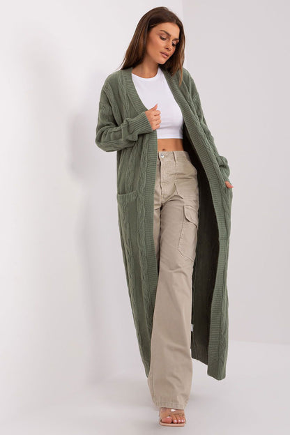 Open Front Full Length Cardigan