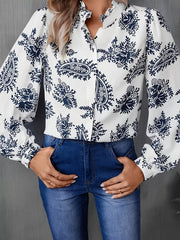 Paisley Print Button Up Shirt