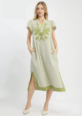 Umgee Stripe Midi Dress