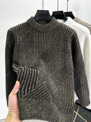 Men's Ribbed Knit Long Sleeve Sweater