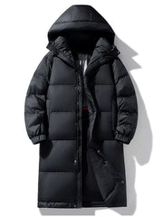 Men's Longline Hooded Down Coat