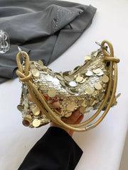 Sequin Embellished Shoulder Bag