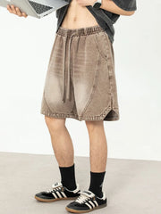 Men's Drawstring Denim Shorts