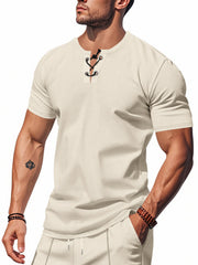 Men's Lace-Up Neck T-Shirt