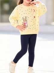 Children's Bunny Sweatshirt and Leggings Set