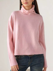 Turtleneck Dropped Shoulder Sweater