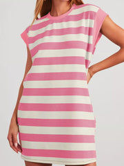 Cap Sleeve Pocketed Shift Dress